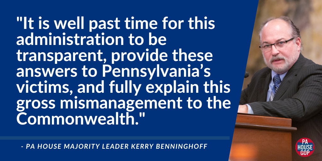 Benninghoff Seeks Investigation Results from Gov. Wolf on Amendment Advertisement Failure 